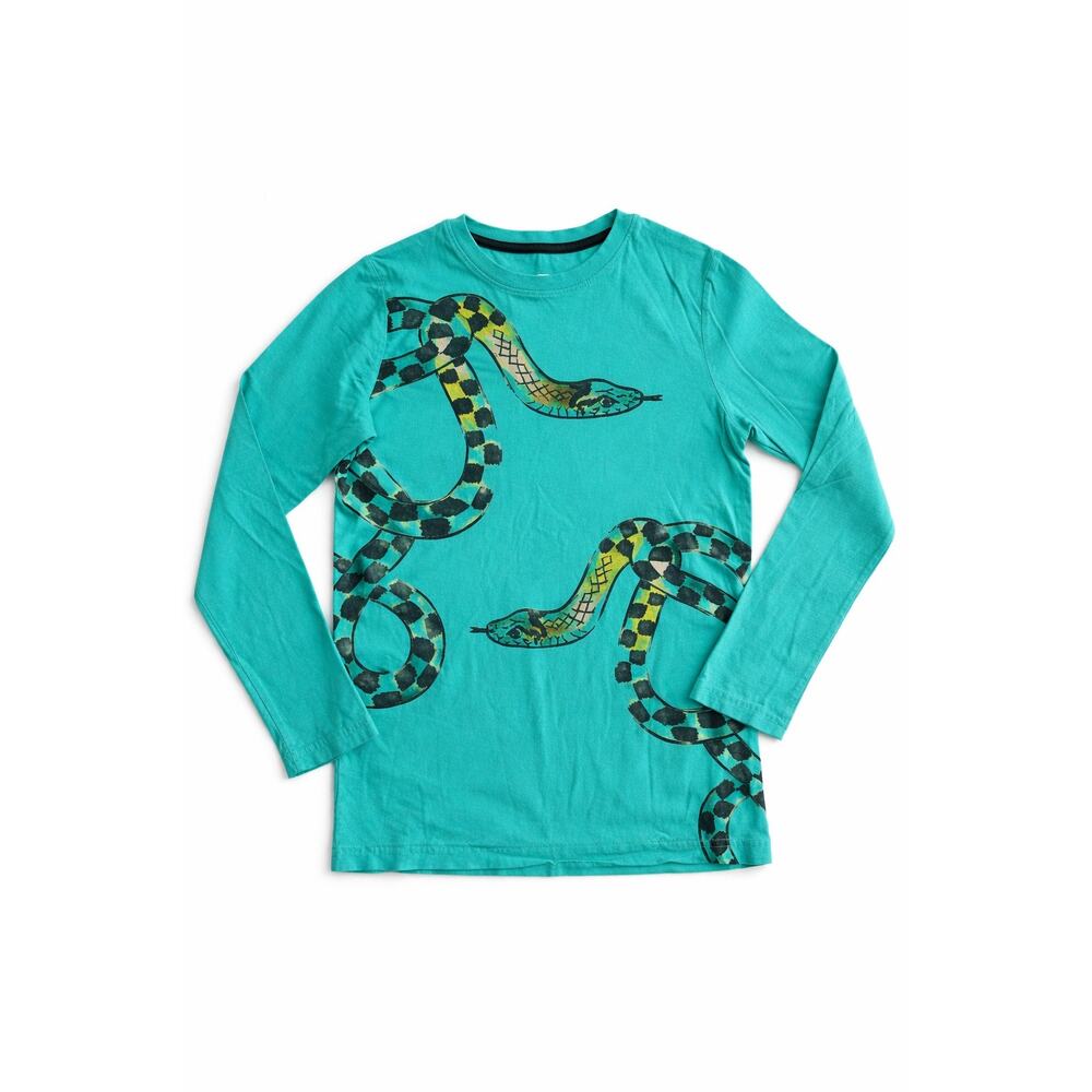 Tea Collection Layered Long Sleeve Graphic Tee - Mount Fuji